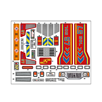 30803546_sparepart/Etikett 70557 "Feuerwehreinsatz mit Lösc